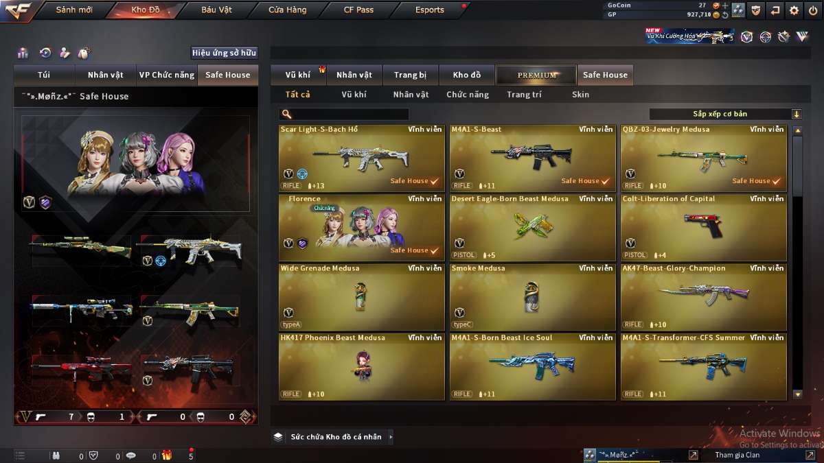 shop acc cf uy tin gia re